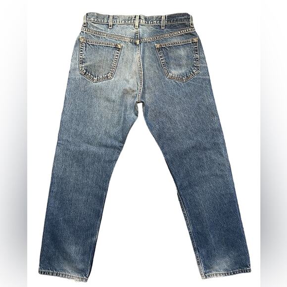 Levi Strauss Signature Vintage Classic Fit Medium Wash Denim Jeans Mens 36x32 - Picture 2 of 11